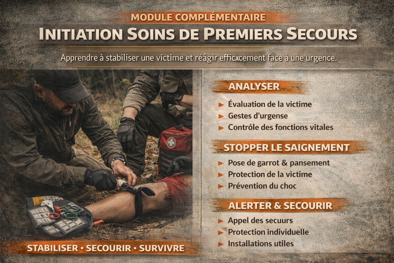 Stabiliser - Secourir - Survivre